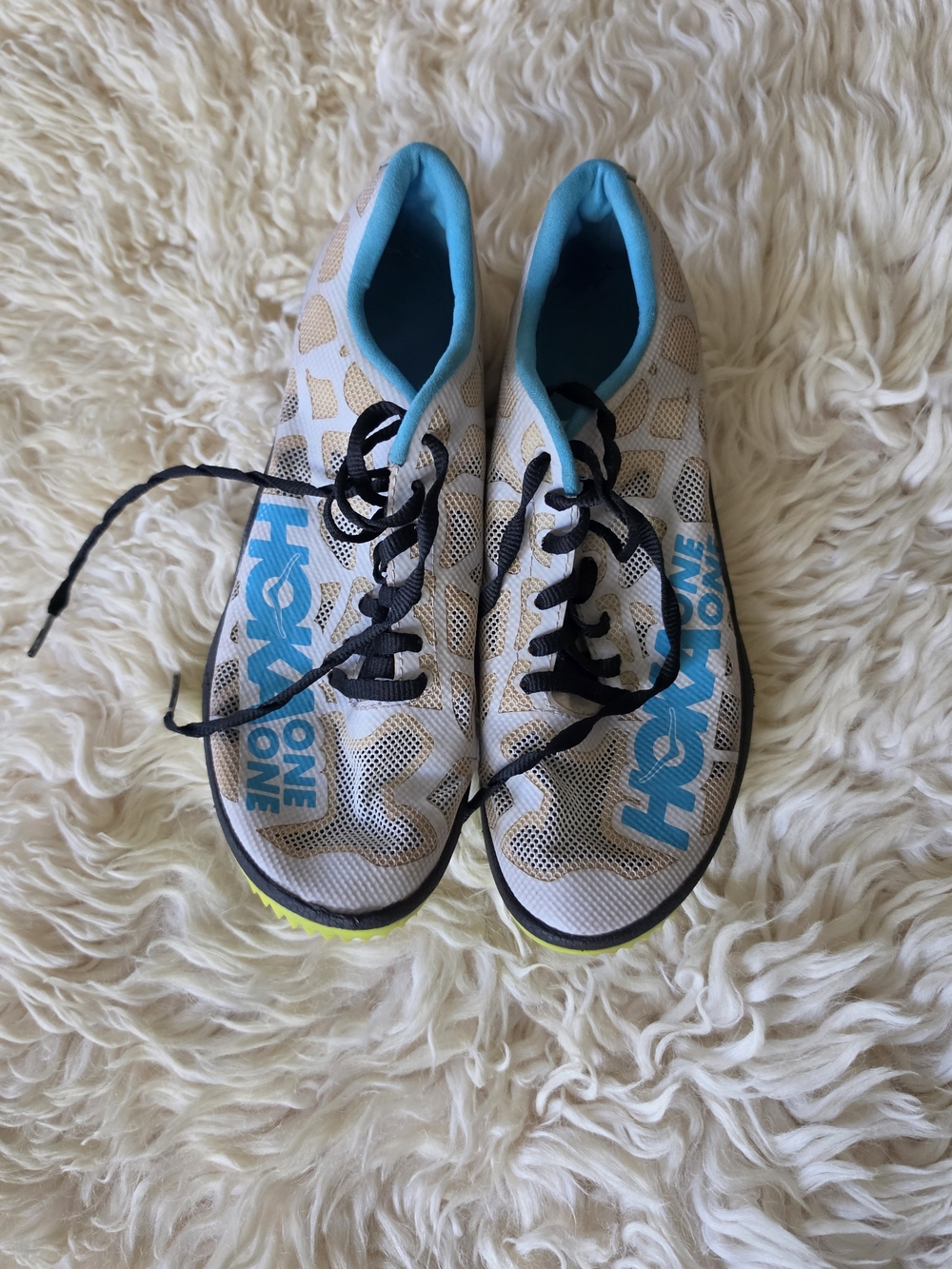 Hoka One One Lightweight Gray & Blue Running Shoes